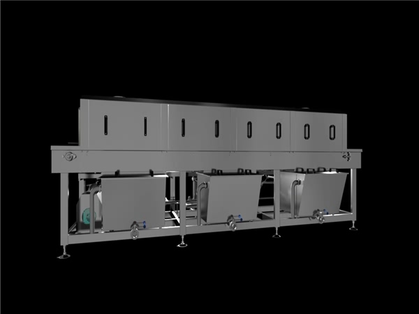 周轉(zhuǎn)筐清洗機(jī)，解決細(xì)菌殘留，降低50%能耗，提升效率80%
